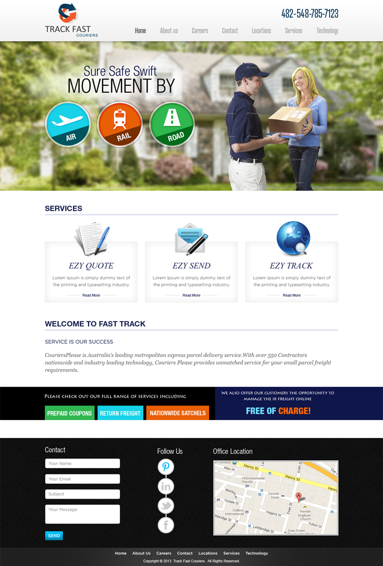 Design Wordpress par Mayank Patel pour track fast  | Design #1892839
