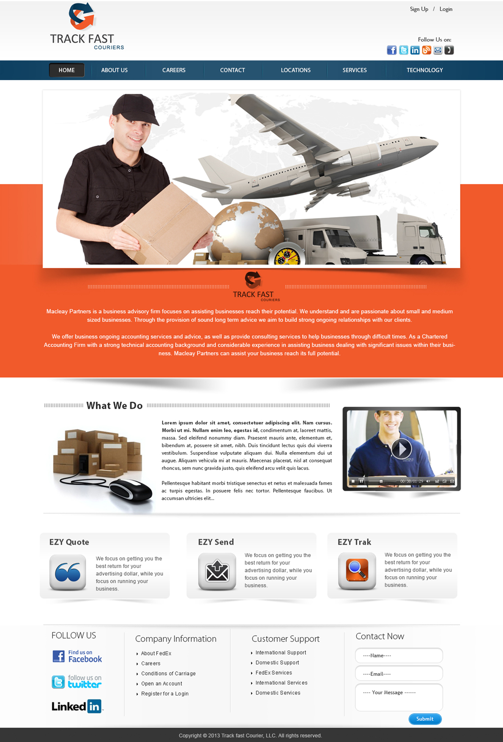 Design Wordpress par webxvision pour track fast  | Design #1876347