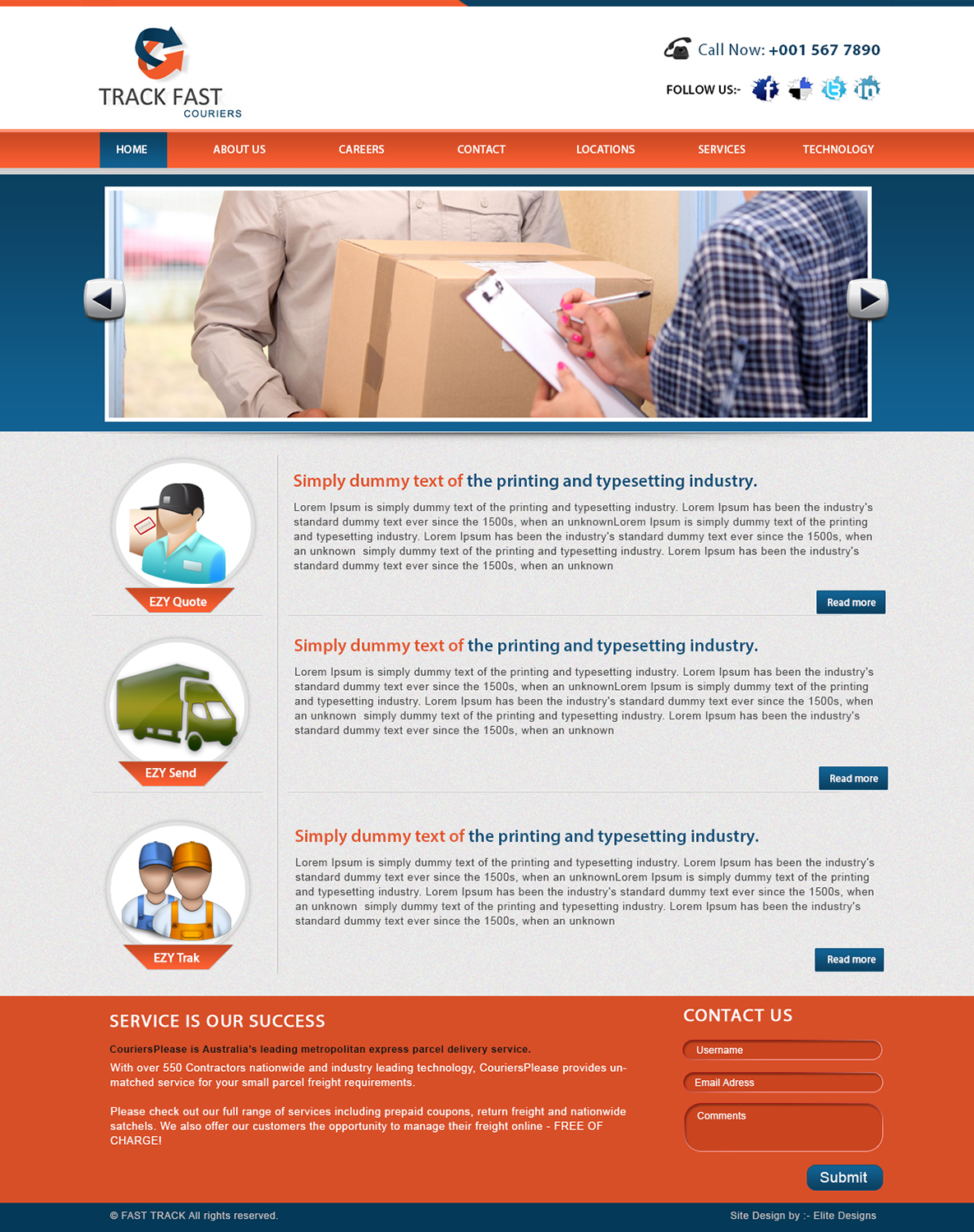 Design Wordpress par webxvision pour track fast  | Design #1876521