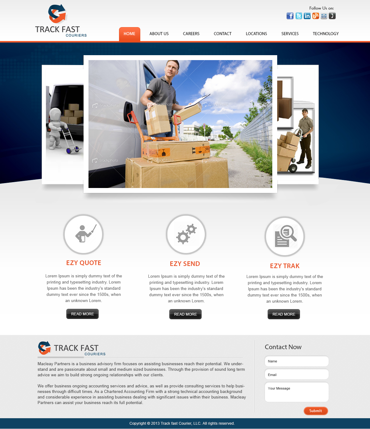 Wordpress Design by webxvision for track fast  | Design #1880600