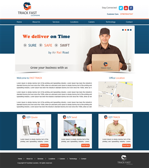 WordPress-Design von Creative X Designs für track fast  | Design: #1884223