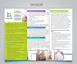 Clean, modern professional brochure - trifold | Diseño de Flyer por sun_design