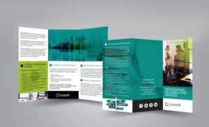 Clean, modern professional brochure - trifold | Diseño de Flyer por Kishaloy_D