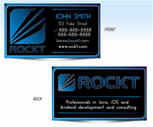 Business Card Design by bsirois for Rockt | Design: #1911152