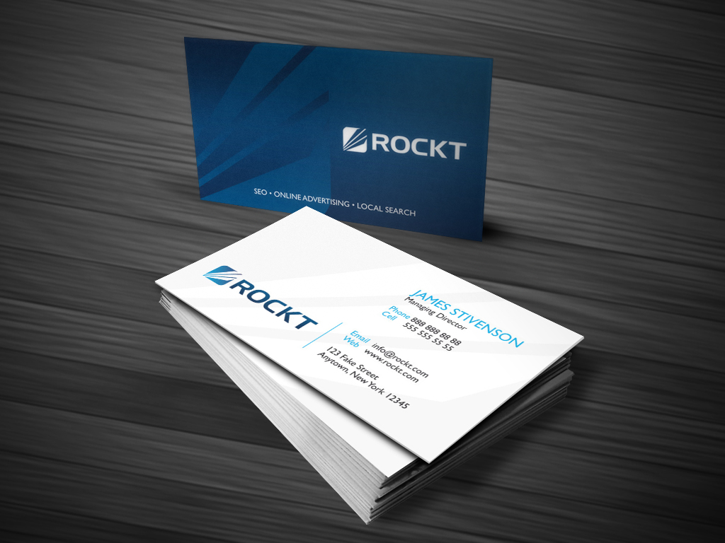 Business Card Design by Atvento Graphics for Rockt | Design #1893171
