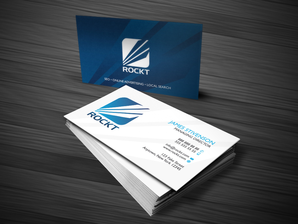 Visitenkarten-Design von Atvento Graphics für Rockt | Design #1893177