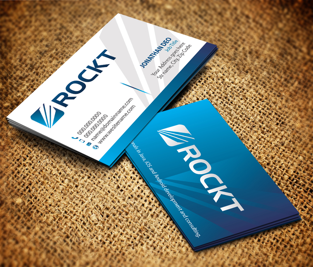 Visitenkarten-Design von Sarmishtha Chattopadhyay_loginchange für Rockt | Design #1906345