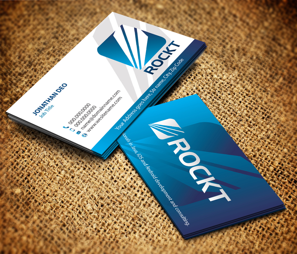 Visitenkarten-Design von Sarmishtha Chattopadhyay_loginchange für Rockt | Design #1959767