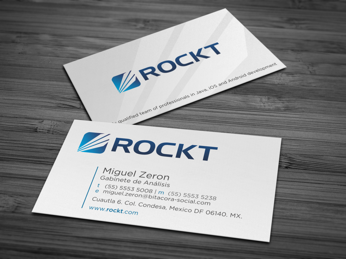 Business Card Design by HYPdesign for Rockt | Design #1892706