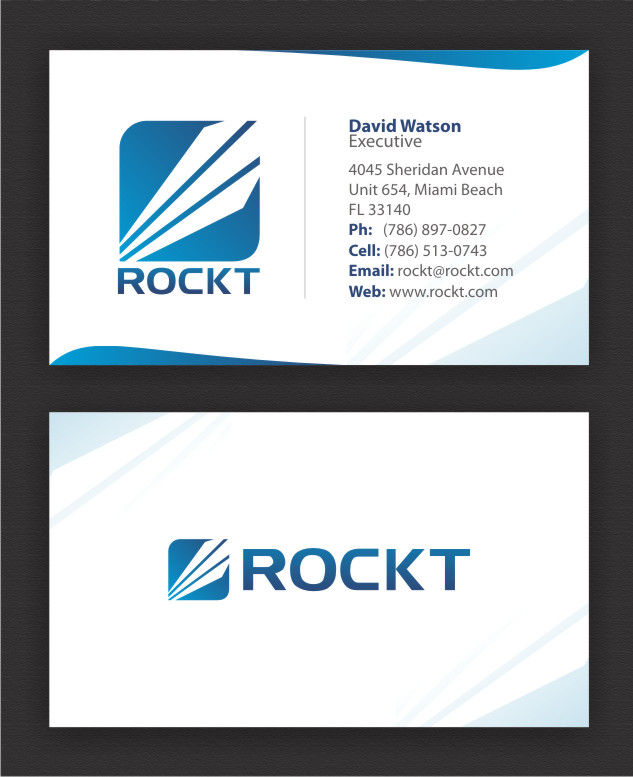 Design de Carte de Visite par ESolz Technologies pour Rockt | Design #1910770