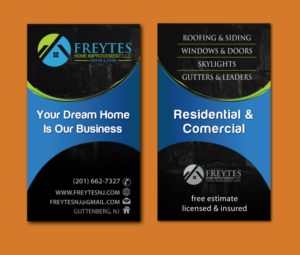 Residential and Comercial Roofing and Siding Business card design | Diseño de Tarjeta de Presentación por meet007