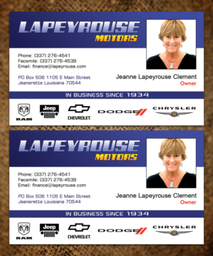 Diseño de Tarjeta de Presentación por Sandaruwan para LAPEYROUSE MOTORS | Diseño #7506049