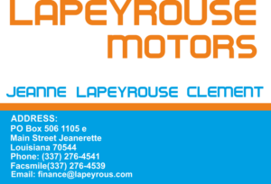 Diseño de Tarjeta de Presentación por vermosys para LAPEYROUSE MOTORS | Diseño #7594332