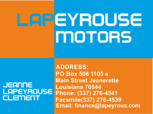 Business Card Design by vermosys for LAPEYROUSE MOTORS | Design: #7594334