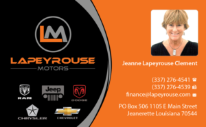Business Card Design by Creations Box 2015 for LAPEYROUSE MOTORS | Design: #7705187