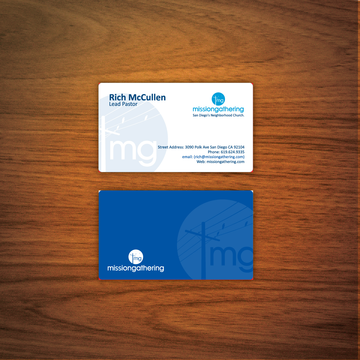 Design de Carte de Visite par tinnap pour Missiongathering Christian Church | Design #1903409