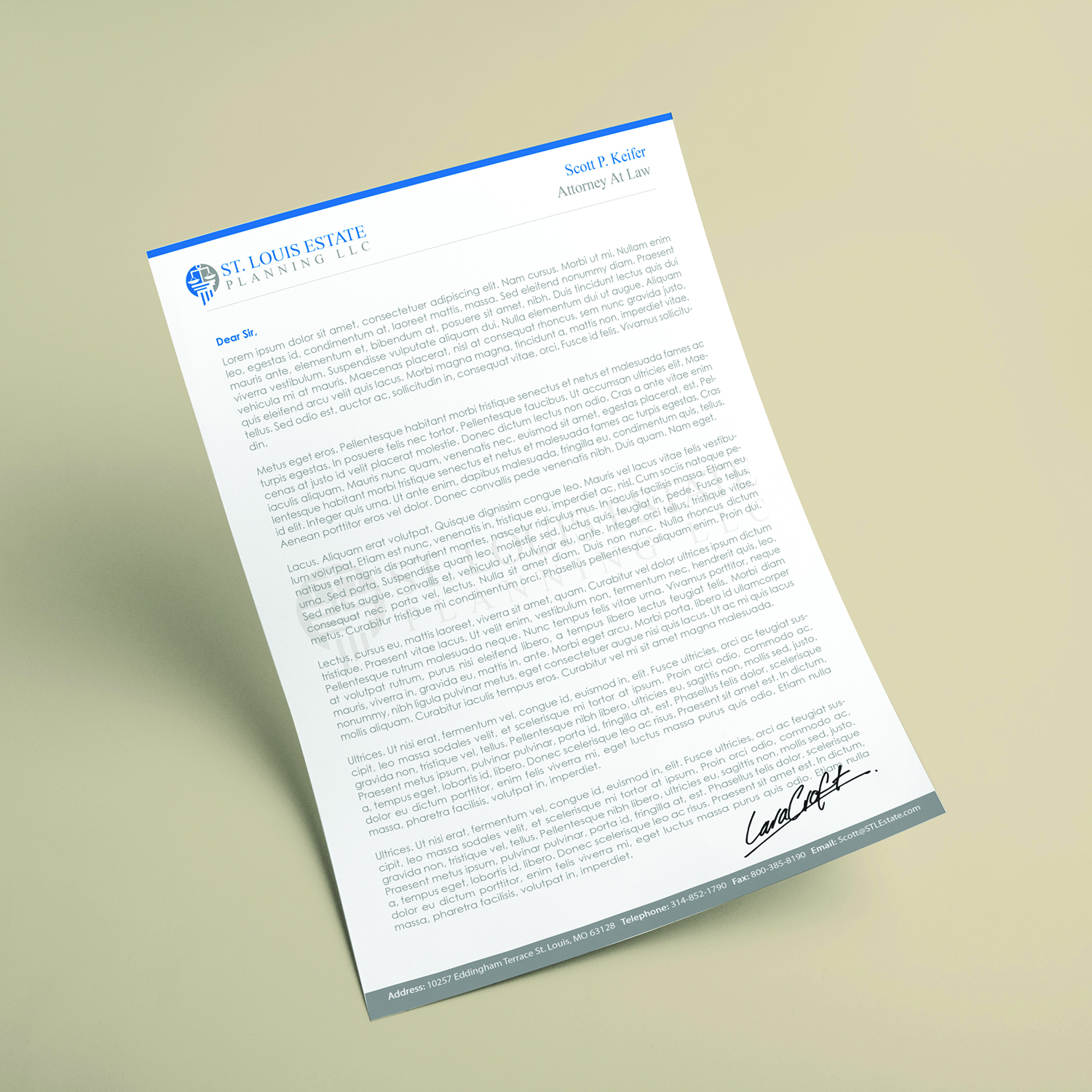 Letterhead Design by Hsi Graphics for this project | Design #9469790