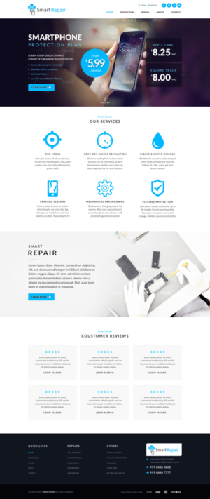 Web Design par Jyotsna Dutta pour Smart Repair 4U | Design : #7493286