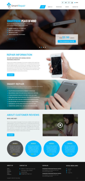 Web Design by pb for Smart Repair 4U | Design: #7492416