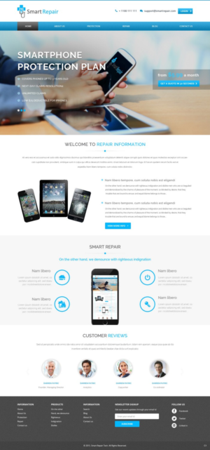 Web Design by pb for Smart Repair 4U | Design: #7492421
