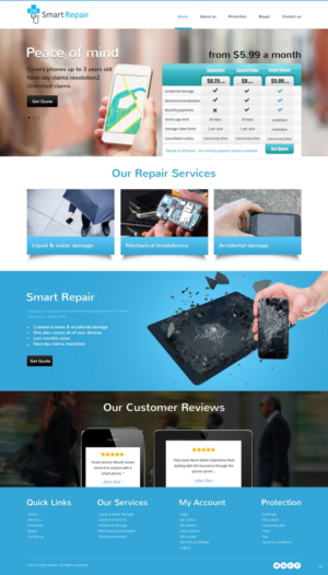 Web Design by pb for Smart Repair 4U | Design: #7492423