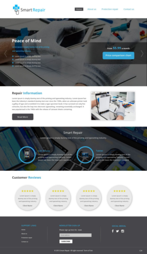 Web Design by pb for Smart Repair 4U | Design: #7492426
