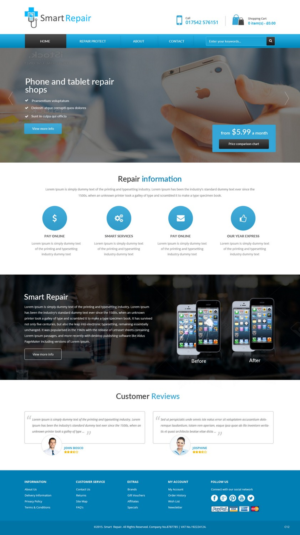 Web Design by pb for Smart Repair 4U | Design: #7492427