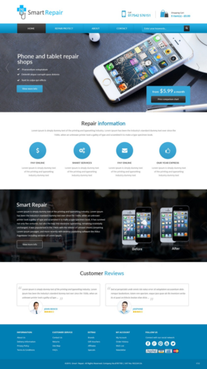 Web Design by pb for Smart Repair 4U | Design: #7492428
