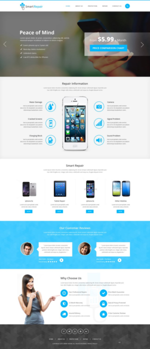 Web Design by pb for Smart Repair 4U | Design: #7492431
