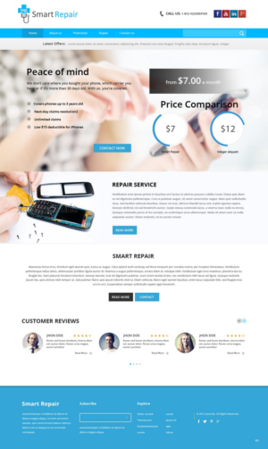 Web Design by pb for Smart Repair 4U | Design: #7492433