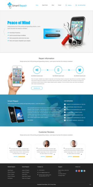 Web Design by pb for Smart Repair 4U | Design: #7492434