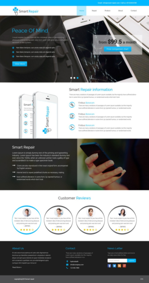 Web Design by pb for Smart Repair 4U | Design: #7492435