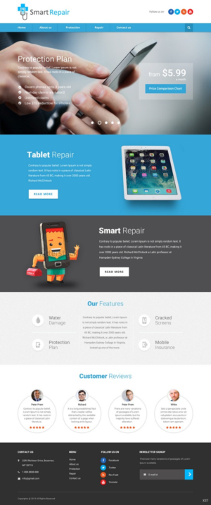 Web Design by pb for Smart Repair 4U | Design: #7492438