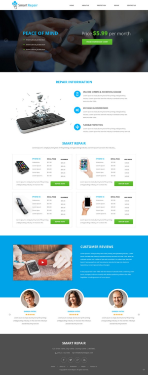 Web Design by pb for Smart Repair 4U | Design: #7501044