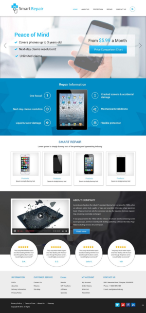 Web Design by pb for Smart Repair 4U | Design: #7501045