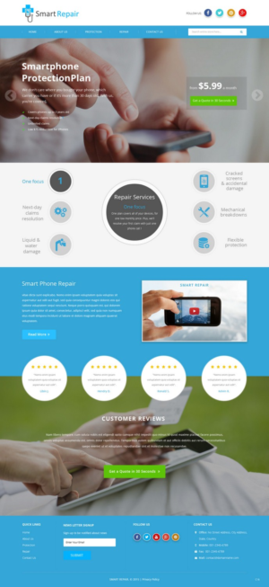 Web Design by pb for Smart Repair 4U | Design: #7501046