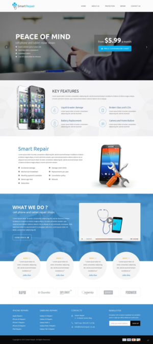 Web Design by pb for Smart Repair 4U | Design: #7501048
