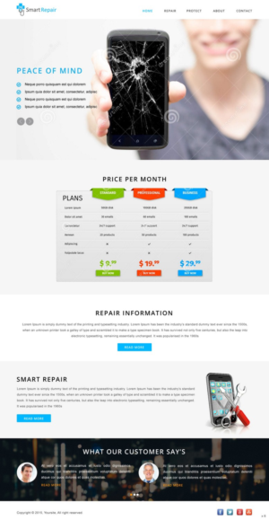 Web Design by pb for Smart Repair 4U | Design: #7501049