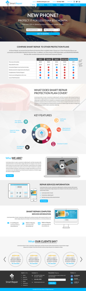 Web Design by Sbss for Smart Repair 4U | Design: #7571664