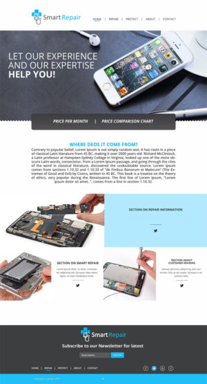 Web Design par Logo Xtudio pour Smart Repair 4U | Design : #7559227