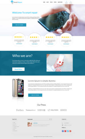 Web Design par pujakundu661 pour Smart Repair 4U | Design : #7500304