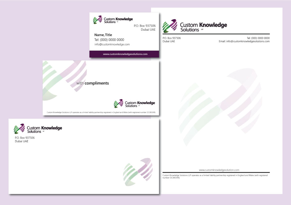 Schreibwaren-Design von Winterbird  für Custom Knowledge Solutions LLP | Design #1875206