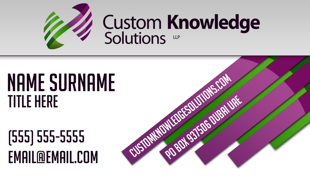 Stationery Design by MojoMoji Graphics for Custom Knowledge Solutions LLP | Design #1876542