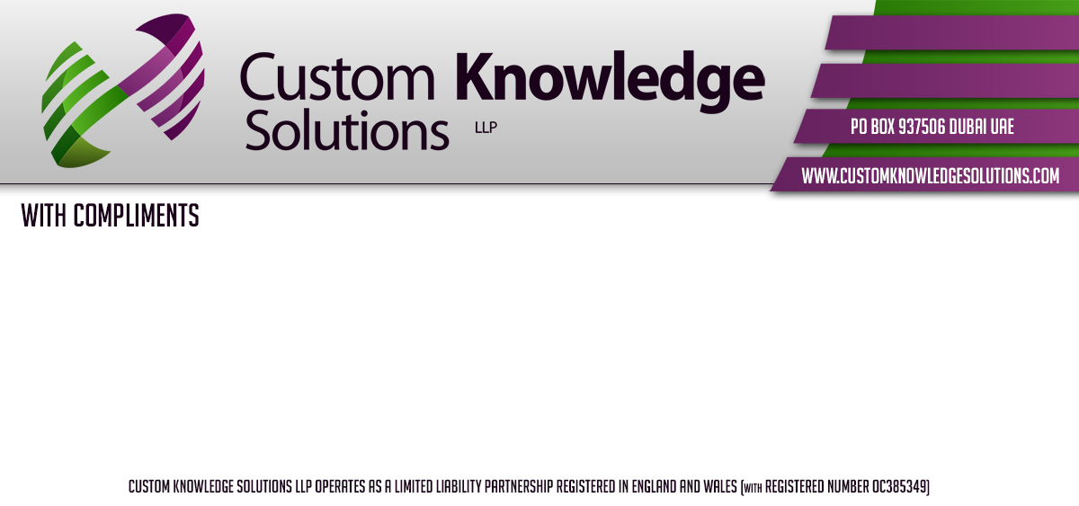 Stationery Design by MojoMoji Graphics for Custom Knowledge Solutions LLP | Design #1876552