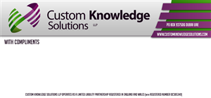 Stationery Design by MojoMoji Graphics for Custom Knowledge Solutions LLP | Design: #1876552