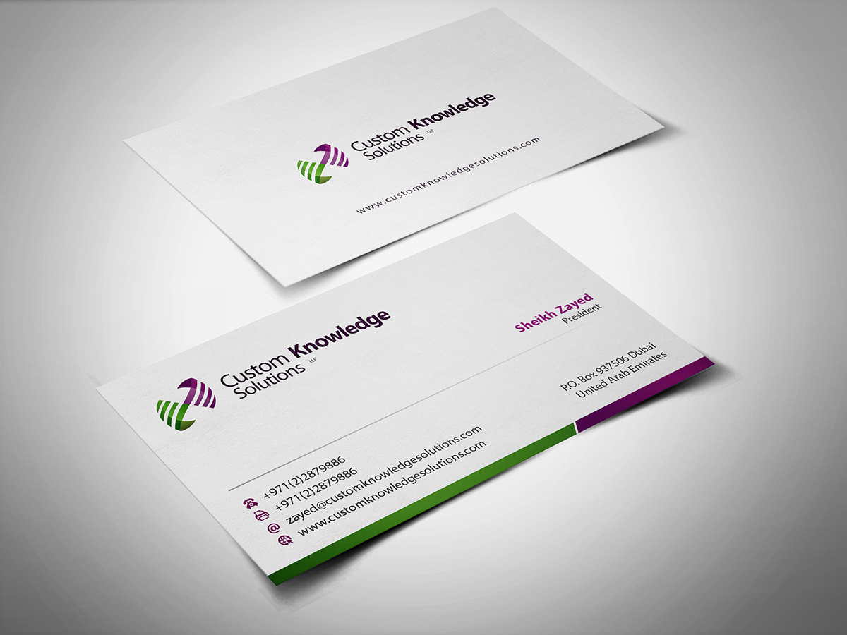 Stationery Design by BrandWar for Custom Knowledge Solutions LLP | Design #1876438