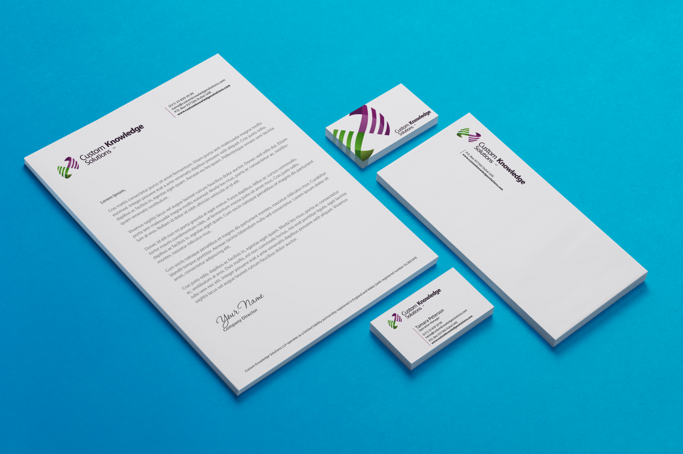 Schreibwaren-Design von HYPdesign für Custom Knowledge Solutions LLP | Design #1878051