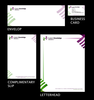 Schreibwaren-Design von jeffcobardo für Custom Knowledge Solutions LLP | Design #1877244