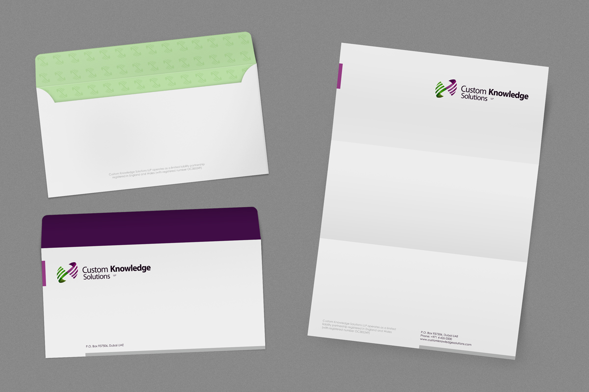 Schreibwaren-Design von logodentity für Custom Knowledge Solutions LLP | Design #1880260