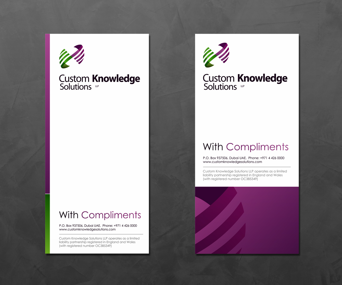 Stationery Design by logodentity for Custom Knowledge Solutions LLP | Design #1880584